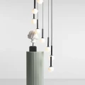 Żyrandol czarny RIU 9 RING ALL BLACK 1117N1 kaskadowa lampa wisząca