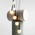 Żyrandol czarny RIU 9 RING ALL BLACK 1117N1 kaskadowa lampa wisząca