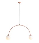 Lampa wisząca na 2 żar nad stół UNA 2 CORAL 1116H11