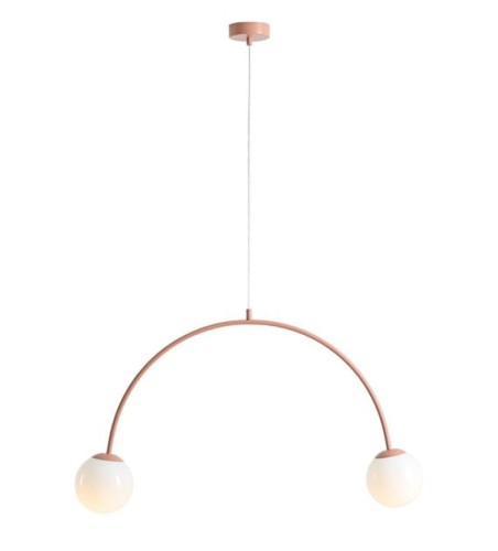 Lampa wisząca na 2 żar nad stół UNA 2 CORAL 1116H11