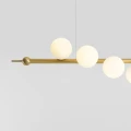 Lampa podłużna WAVE 7 BRASS 1115T40 ekskluzywna lampa wisząca