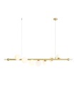 Lampa podłużna WAVE 7 BRASS 1115T40 ekskluzywna lampa wisząca