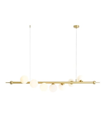 Lampa podłużna WAVE 7 BRASS 1115T40 ekskluzywna lampa wisząca