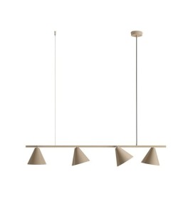 Lampa wisząca nad stół na 4 żarówki E27 FORM 4 BEIGE 1108L17