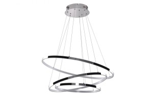 Lampa wisząca 3 ringi chrom Wheel 3 DIMM AZ2989