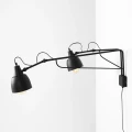 Lampa ścienna kinkiet podwójny na wysięgniku SOHO WALL 2 BLACK 1002D1