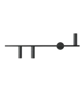 Lampa ścienna TREVO WALL 3 ALL BLACK (left) 1104Y1 nowoczesny czarny kinkiet