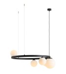 Żyrandol lampa wisząca GARDA 5 RING BLACK 1099F1_R Aldex