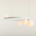Żyrandol GARDA 5 RING WHITE 1099F_R stylowa lampa wisząca Aldex