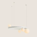 Żyrandol GARDA 5 RING WHITE 1099F_R stylowa lampa wisząca Aldex