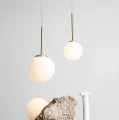 Lampa wisząca mosiężna BOSSO MINI 20 BRASS 1087XS40 Aldex