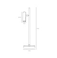 TREVO TABLE WHITE BRASS 1097B40 designerska lampka biurkowa Aldex