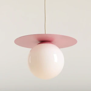Lampa wisząca E27 LOOP BABY PINK M 1125G18_M Aldex
