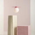 Lampa wisząca E27 LOOP BABY PINK M 1125G18_M Aldex