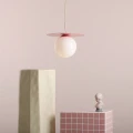 Lampa wisząca E27 LOOP BABY PINK M 1125G18_M Aldex