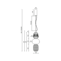 Lampa wisząca Caro Gold 28W led ML0363