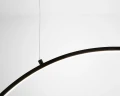 Lampa okrągła do salonu INTER RING II wisząca zoomLED® czarna CRI>90 ściemnianie w opcji