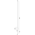 Kinkiet led 10W lampa ścienna podłużna LED ASSE 8051