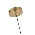 Lampa wisząca pionowa mleczne kule Dorado złota LP-002/3V