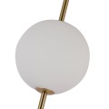 Lampa wisząca pionowa mleczne kule Dorado złota LP-002/3V
