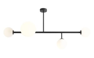 Lampa sufitowa, żyrandol, plafon, DIONE 4 BLACK 1092PL_L1 Aldex