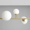 Lampa wisząca żyrandol do salonu 6 żar. mosiężna DIONE 6 BRASS 1092K40