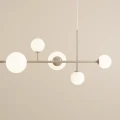 Lampa wisząca żyrandol do salonu 6 żar. beżowy DIONE 6 BEIGE 1092K17