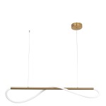 Lampa wisząca złota do salonu Meleca S 1xLED 24W  LP-2345/1P S