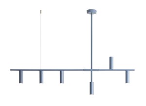 Lampa wisząca nad stół  TREVO 6 DUSTY BLUE 1104K16  Aldex