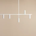 Lampa wisząca nad stół TREVO 6 ALL WHITE 1104K Aldex