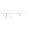 Lampa ścienna, kinkiet biały TREVO WALL 2 ALL WHITE (left) 1104DAldex