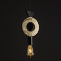 Lampa wisząca czarno złota DROPS WOOD F Nowodvorski 11180