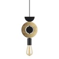 Lampa wisząca czarno złota DROPS WOOD F Nowodvorski 11180