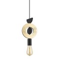 Lampa wisząca czarno złota DROPS WOOD F Nowodvorski 11180