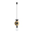 Lampa wisząca czarno złota DROPS WOOD F Nowodvorski 11180