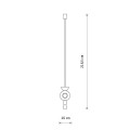 Lampa wisząca czarno złota DROPS WOOD F Nowodvorski 11180
