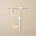 Kinkiet do salonu TREVO WALL ALL WHITE (right) 1104C_2 Aldex