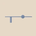 Lampa ścienna kinkiet TREVO WALL DUSTY BLUE (left) 1104C16 Aldex