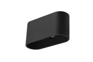 Lampa ścienna kinkiet czarny VEGA BK/BK Azzardo AZ4145