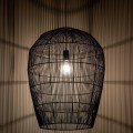 Lampa wisząca czarny bambus HAITI BLACK L Nowodvorski 11168