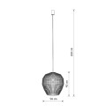 Lampa wisząca HAITI M bambusowa Nowodvorski 11164