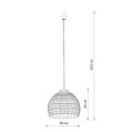Lampa wisząca BOHO L z rattanu NOWODVORSKI 11152