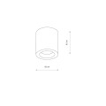 Lampa punktowa natynkowa GU10 IP44 CEARA chrom do łazienki NOWODVORSKI 10713