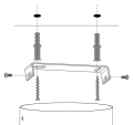 Lampa wisząca z 5 kulistymi białymi kloszami i mosiądzowanymi podkloszówkami PIANO 5 SIGMA 33659