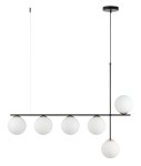 Lampa wisząca nad stół z 6 mlecznymi kloszami kulami SILIA 6 SIGMA 33697