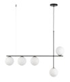 Lampa wisząca z mlecznymi 5 kloszami kulami SILIA 5 SIGMA 33694