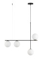 Lampa wisząca z mlecznymi 4 kloszami kulami SILIA 4 SIGMA 33691