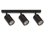 Lampa natynkowa 3 czarne spoty reflektory sufitowe na szynie ZOOM 3 SIGMA 33311