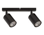 Lampa natynkowa 2 czarne reflektory sufitowe na szynie ZOOM 2 SIGMA 33310