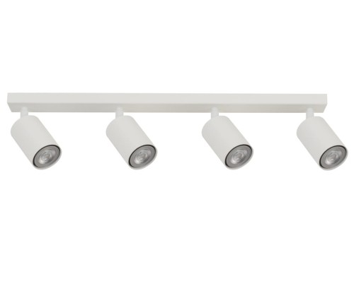 Lampa natynkowa spoty 4 białe reflektory sufitowe na szynie ZOOM 4 SIGMA 33317